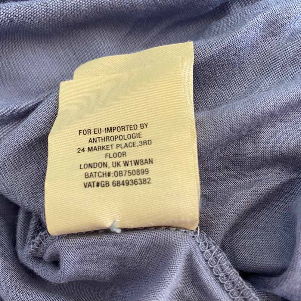 Anthropologie Maeve Layered Arasbeque Dress Blue size L - Picture 11 of 16